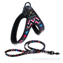 Eco-friendly colorful luxury reflective dog harness